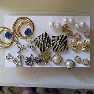 23 pairs of earrings